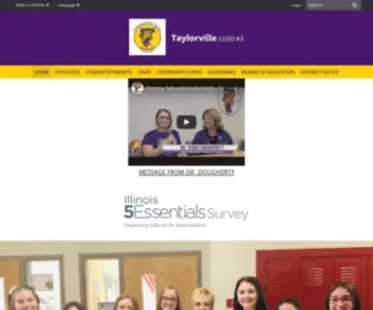 Taylorvilleschools.com(Taylorville Community Unit School District #3) Screenshot