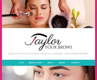 Tayloryourbrows.com(Eyebrows) Screenshot