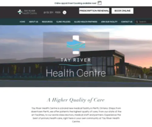 Tayriverhealthcentre.ca(Tay River Health Centre) Screenshot