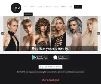 Tazhair.com(Best Toronto Hair Salons) Screenshot