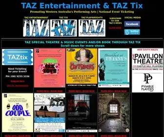 Taztix.com.au(TAZ Entertainment) Screenshot