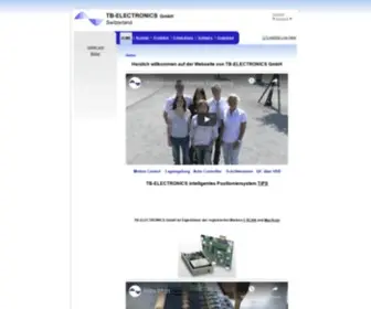 TB-Electronics.ch(Webhosting and virtual server by) Screenshot