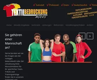 TB-Moers.de(Textilbedruckung Moers) Screenshot