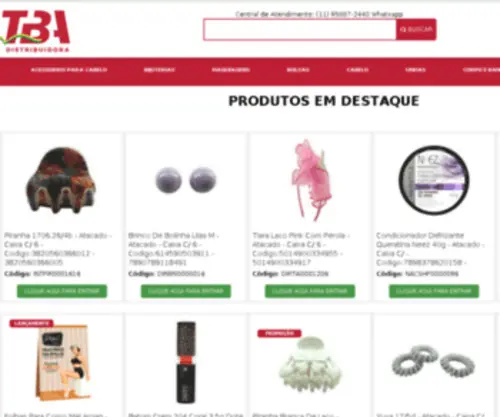 Tbacosmeticos.com.br(Tba) Screenshot