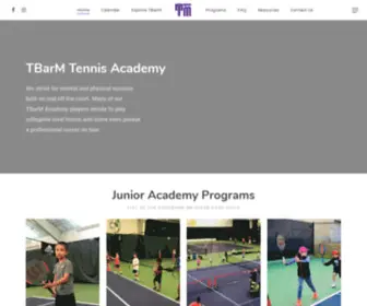 Tbarmtennisacademy.com(TBarM Tennis Academy) Screenshot