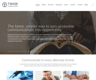 Tbase.com(The Simpler Way to Accessible Communications) Screenshot