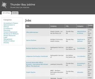 Tbayjobline.com(Thunder Bay Jobline) Screenshot