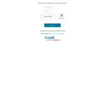 Tbaytel.com(Prepaid Online) Screenshot
