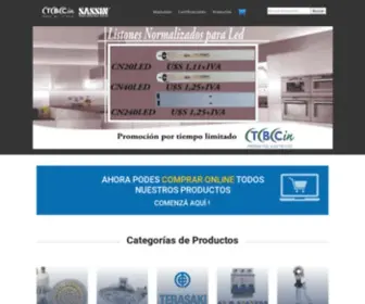 Tbcin.com.uy(Productos eléctricos Tbcin) Screenshot