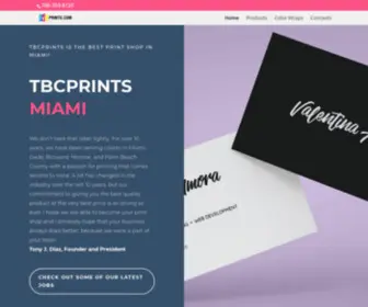 TBCprintsmiami.com(TBC Prints Miami) Screenshot