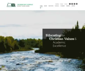 TBCSchools.ca(The Thunder Bay Catholic District School Board) Screenshot