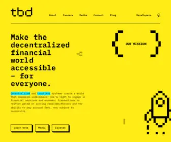 TBD.website(Home Page) Screenshot