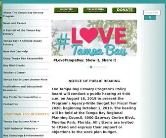 Tbep.org(The Tampa Bay Estuary Program) Screenshot