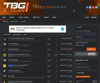 TBGclan.com(True Born Gaming) Screenshot