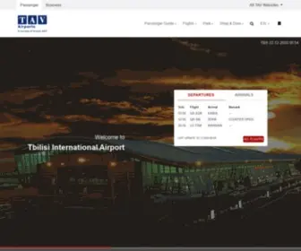 Tbilisiairport.com(Tbilisi Airport) Screenshot