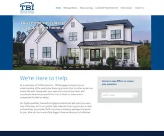 Tbimortgage.com(TBI Mortgage) Screenshot