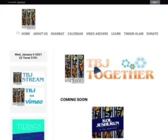 TBJ.org(Temple B'nai Jeshurun) Screenshot