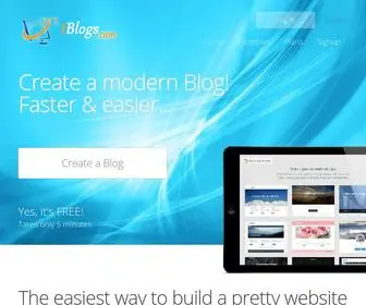 Tblogz.com(Create a Free Website or Blog) Screenshot