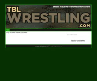 TBLwrestling.com(Since 1996) Screenshot