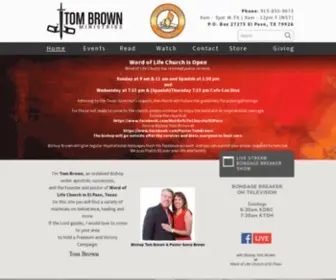 TBM.org(Tom Brown Ministries of spiritual deliverance) Screenshot