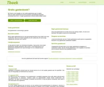 Tboek.nl(Gratis gastenboek) Screenshot
