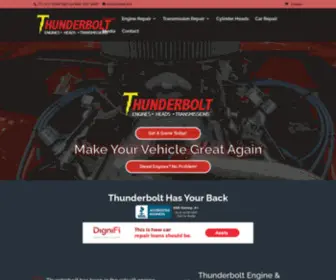 Tbolt.net(Thunderbolt Engine Transmission Repair Houston Texas) Screenshot