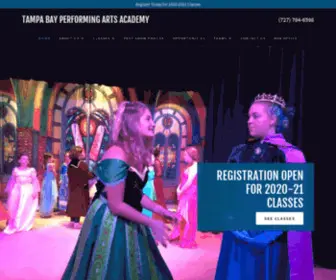 Tbpaa.com(Tampa Bay Performing Arts Academy) Screenshot