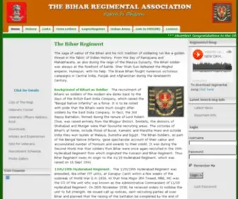 Tbra.org.in(The Bihar Regimental Association) Screenshot