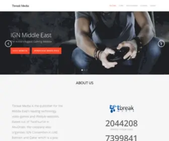 Tbreakmedia.com(Tbreak Media) Screenshot