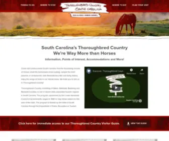 Tbredcountry.org(Thoroughbred Country South Carolina) Screenshot