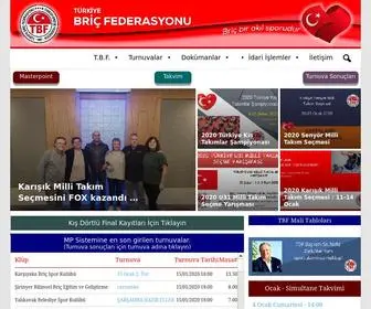 TbricFed.org.tr(Türkiye Briç Federasyonu) Screenshot