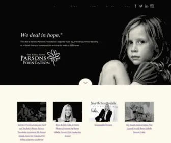 TBRPF.org(The Bob and Renee Parsons Foundation) Screenshot