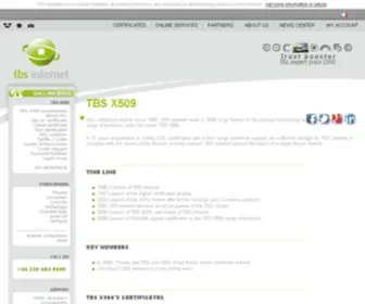 TBS-X509.com(TBS X509) Screenshot
