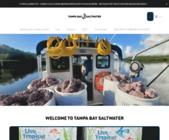 Tbsaltwater.com(Live Rock) Screenshot