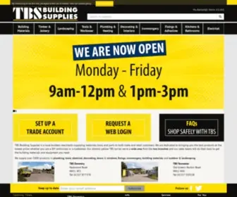 TBsdirect.co.uk(TBS Building Supplies) Screenshot