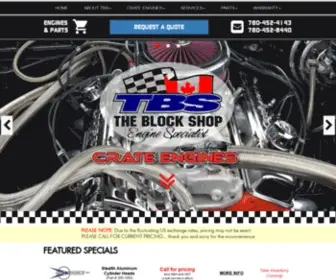 Tbsengines.com(Engine Rebuilders) Screenshot