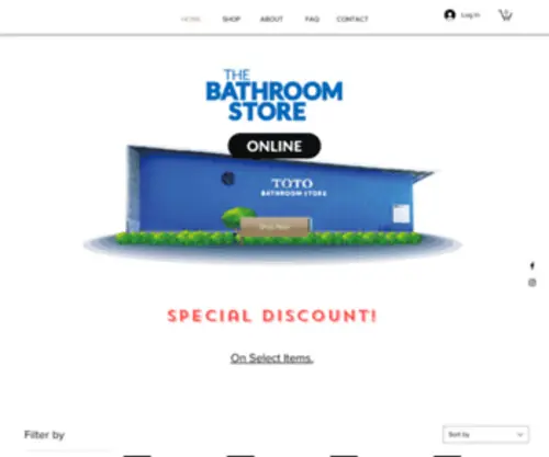 TBshistore.com(Bathroom Supplies Store) Screenshot
