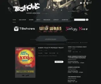 TBshows.com(Home of Thunder Bay's Music and Entertainment) Screenshot