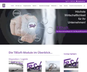 Tbsoft.de(TBSoft Branchensoftware für die Baustoff) Screenshot