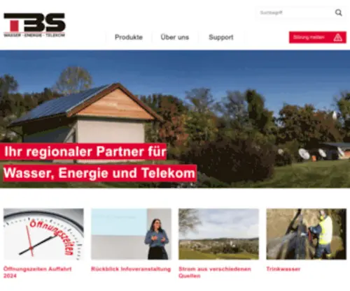 Tbsuhr.ch(TBS Strom AG) Screenshot