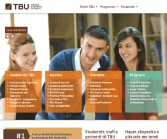 Tbu.al(Tirana Business University) Screenshot