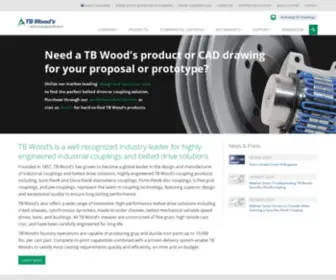 Tbwoods.com(Highly-engineered Industrial Couplings & Belt Drives by Industry Leader TB Wood's) Screenshot