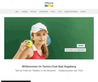 TC-Bad-Segeberg.de(Tennis-Club Bad Segeberg e) Screenshot