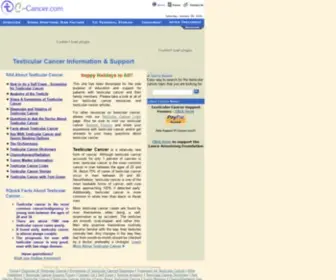 TC-Cancer.com(Testicular Cancer Information & Support) Screenshot