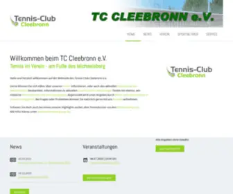 TC-Cleebronn.de(TC Cleebronn e.V) Screenshot