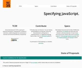 TC39.es(Specifying javascript) Screenshot