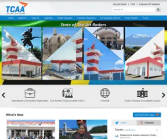 Tcaa.go.tz(Tanzania Civil Aviation Authority) Screenshot