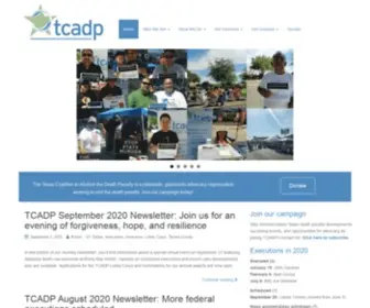 Tcadp.org(Texas Coalition to Abolish the Death Penalty) Screenshot