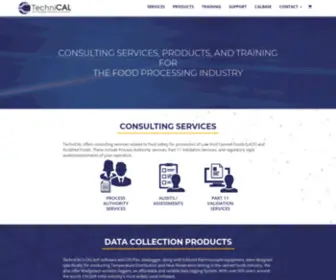Tcal.com(Consulting Services & Products for the Food Processing Industry) Screenshot