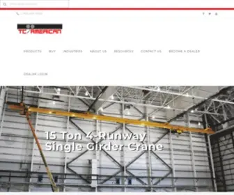 Tcamerican.com(TC/American Crane Company) Screenshot